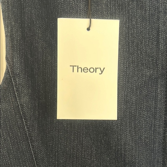 Theory Dark Blue Sleeveless Peplum Top - Picture 5 of 8